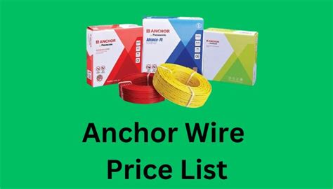 anchor metal box price list 2019|Anchor Price List .